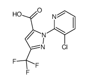 1-(3-chloropyridin-2-yl)-3-(trifluoromethyl)-1H-pyrazole-5-carboxylic acid Structure