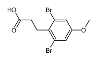 3-(2,6-dibromo-4-methoxyphenyl)-propionic acid结构式