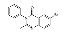 6-bromo-2-methyl-3-phenylquinazolin-4-one Structure