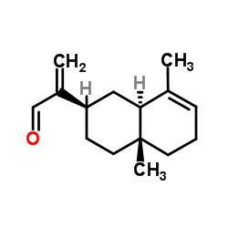 2-[(2R,4aR,8aR)-4a,8-Dimethyl-1,2,3,4,4a,5,6,8a-octahydro-2-naphthalenyl]acrylaldehyde结构式