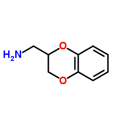 (S)-2,3-二氢-1,4-苯并二噁烷-2-甲胺结构式