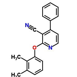 2-(2,3-Dimethylphenoxy)-4-phenylnicotinonitrile Structure