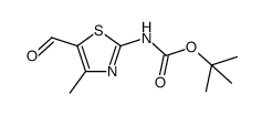 tert-butyl (5-formyl-4-methylthiazol-2-yl)carbamate结构式