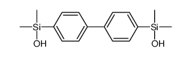 hydroxy-[4-[4-[hydroxy(dimethyl)silyl]phenyl]phenyl]-dimethylsilane Structure