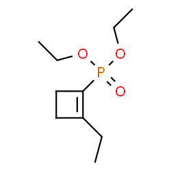 Phosphonic acid, (2-ethyl-1-cyclobuten-1-yl)-, diethyl ester (9CI) Structure