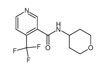 N-(Tetrahydropyran-4-yl)-4-trifluoromethylnicotinamide Structure