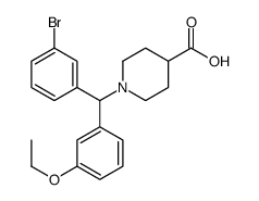 1-[(3-bromophenyl)-(3-ethoxyphenyl)methyl]piperidine-4-carboxylic acid结构式