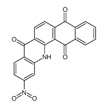 11-nitro-13H-naphtho[2,3-c]acridine-5,8,14-trione结构式