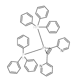 platinum; 2-(2-pyridin-2-ylethynyl)pyridine; triphenylphosphanium Structure