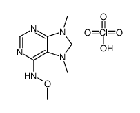 N-methoxy-7,9-dimethyl-8H-purin-3-ium-6-amine,perchlorate结构式