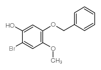 5-(苄氧基)-2-溴-4-甲氧基苯酚结构式