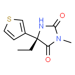 2,4-Imidazolidinedione,5-ethyl-3-methyl-5-(3-thienyl)-,(5S)-(9CI)结构式