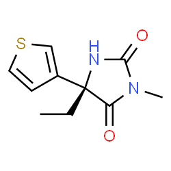 2,4-Imidazolidinedione,5-ethyl-3-methyl-5-(3-thienyl)-,(5S)-(9CI) Structure