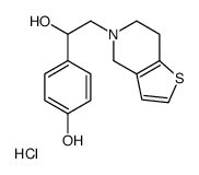 4-[2-(6,7-dihydro-4H-thieno[3,2-c]pyridin-5-yl)-1-hydroxyethyl]phenol,hydrochloride结构式