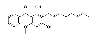 [3-[(2E)-3,7-Dimethylocta-2,6-dienyl]-2,4-dihydroxy-6-methoxyphenyl]phenylmethanone Structure