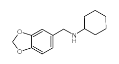 1,3-Benzodioxole-5-methanamine,N-cyclohexyl-, hydrochloride (1:1) structure