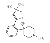 4-[2-(4,4-dimethyl-5H-1,3-oxazol-2-yl)phenyl]-1-methyl-piperidin-4-ol Structure