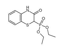 (3-oxo-3,4-dihydro-2H-benzo[1,4]thiazin-2-yl)-phosphonic acid diethyl ester结构式