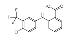 Benzoic acid,2-[[4-chloro-3-(trifluoromethyl)phenyl]amino]- Structure