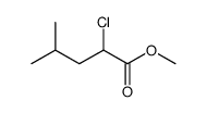 methyl 2-chloro-4-methylpentanoate结构式