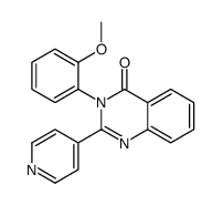 3-(2-methoxyphenyl)-2-pyridin-4-ylquinazolin-4-one结构式