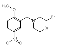 N,N-Bis(2-bromoethyl)-2-methoxy-5-nitrobenzylamine structure