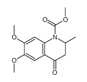 Methyl 6,7-dimethoxy-2-methyl-4-oxo-1,2,3,4-tetrahydroquinoline-1-carboxylate结构式