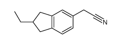 2-(2-ethyl-2,3-dihydro-1H-inden-5-yl)acetonitrile Structure