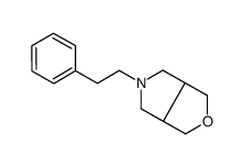 (3aR,6aS)-5-(2-phenylethyl)-1,3,3a,4,6,6a-hexahydrofuro[3,4-c]pyrrole结构式