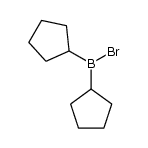 bromodicyclopentylborane Structure