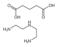 N'-(2-aminoethyl)ethane-1,2-diamine,pentanedioic acid结构式