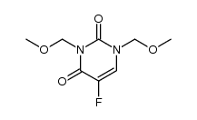 1,3-bis(methoxymethyl)-5-fluorouracil Structure