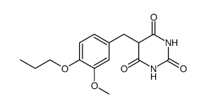 5-(3-methoxy-4-propoxy-benzyl)-pyrimidine-2,4,6-trione Structure