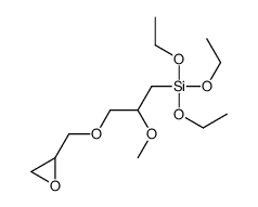 triethoxy-[2-methoxy-3-(oxiran-2-ylmethoxy)propyl]silane结构式