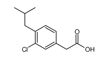 3-Chloro-4-isobutylphenylacetic acid结构式