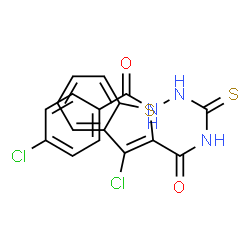 Benzoic acid, 4-chloro-, 2-[[[(3-chlorobenzo[b]thien-2-yl)carbonyl]amino]thioxomethyl]hydrazide (9CI)结构式
