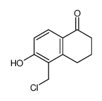 5-(chloromethyl)-6-hydroxy-3,4-dihydro-2H-naphthalen-1-one结构式