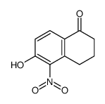 6-hydroxy-5-nitro-3,4-dihydro-2H-naphthalen-1-one结构式