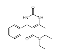 6-methyl-2-oxo-4-phenyl-1,2,3,4-tetrahydro-pyrimidine-5-carboxylic acid diethylamide结构式