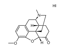 4,5α-epoxy-3-methoxy-17-methyl-morphinan-6-one, hydriodide结构式