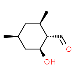 Cyclohexanecarboxaldehyde, 2-hydroxy-4,6-dimethyl-, (1S,2S,4S,6R)- (9CI) Structure