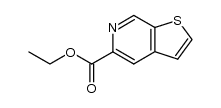 thieno[2,3-c]pyridine-5-carboxylic acid ethyl ester结构式