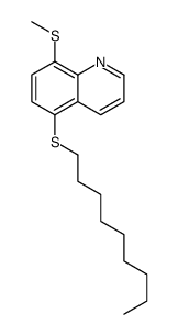 8-methylsulfanyl-5-nonylsulfanylquinoline结构式