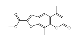 methyl 5,9-dimethyl-7-oxofuro[3,2-g]chromene-2-carboxylate Structure