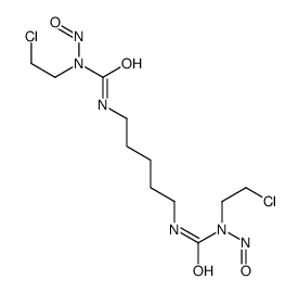 1,1'-Pentamethylenebis[3-(2-chloroethyl)-3-nitrosourea] structure