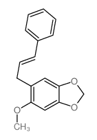 1,3-Benzodioxole,5-methoxy-6-(3-phenyl-2-propen-1-yl)-结构式