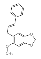 1,3-Benzodioxole,5-methoxy-6-(3-phenyl-2-propen-1-yl)- structure