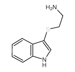 2-(1H-INDOL-3-YLSULFANYL)-ETHYLAMINE structure