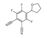 3,4,6-trifluoro-5-(oxolan-2-yl)benzene-1,2-dicarbonitrile结构式