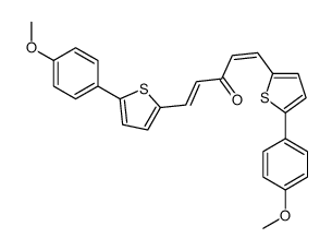 1,5-bis[5-(4-methoxyphenyl)thiophen-2-yl]penta-1,4-dien-3-one Structure